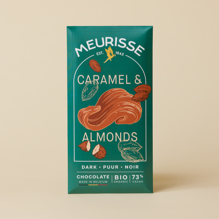 Caramelized Almonds in 73% Dark Chocolate