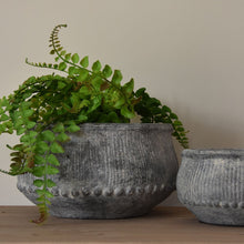 Ribbed Planter Grey Wash